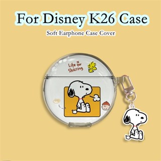 【ของแท้】เคสหูฟัง แบบนิ่ม ลายการ์ตูนดิสนีย์น่ารัก สําหรับ K26 K26