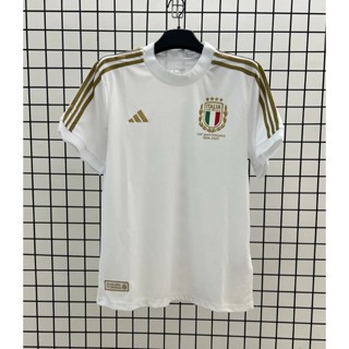 เสื้อกีฬาแขนสั้น ลายทีมชาติฟุตบอล Italy 125th Anniversary Edition 2324 คุณภาพสูง