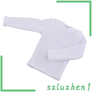 [Szluzhen1] เสื้อยืดแขนยาว สเกล 1/12 สําหรับตุ๊กตา 6 นิ้ว