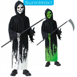 [Sunnimix1] ชุดเครื่องแต่งกายคอสเพลย์ ฮาโลวีน สําหรับเด็ก