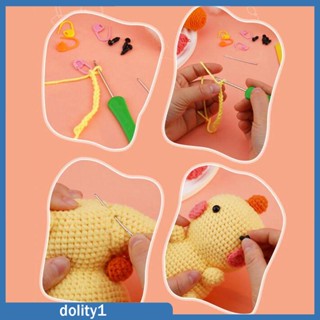 [Dolity1] ของเล่นตุ๊กตาไดโนเสาร์ โครเชต์ถักโครเชต์ DIY สําหรับผู้เริ่มต้น