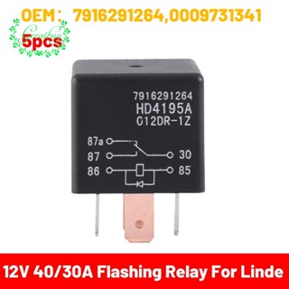 อะไหล่รีเลย์กระพริบ สําหรับรถยก 12V 40 30A 14Vdc HFV4 7916291264, 0009731341 สําหรับ Linde