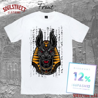 📦พร้อมส่ง เสื้อยืด SoulStreet Clothing Anubis   สีขาว  สีดำ ขนาด T-shirt