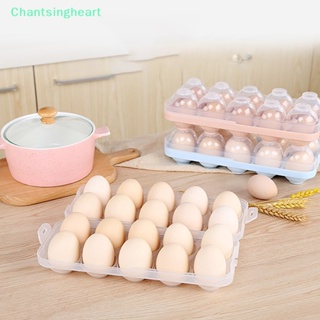 &lt;Chantsingheart&gt; กล่องเก็บไข่ แบบใส 10 ช่อง สําหรับตู้เย็น ห้องครัว ลดราคา