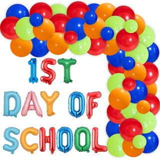 ลูกโป่งยาง 1ST Day Of School Back To School สําหรับตกแต่งห้องเรียน 1ST Day Of School