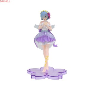 Darnell โมเดลฟิกเกอร์ Rem Action Figurine Rem Ram สีม่วง ของเล่นสะสม สําหรับเด็ก