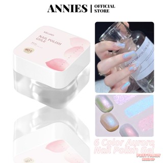 ANNIES 6 สียาทาเล็บเจลออโรร่าสีสวยทนทานกันน้ำ [prettylady]