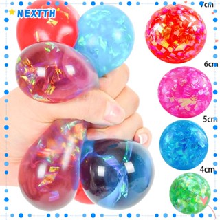 NEXTSHOP Decompression Reliever Ball Soft Squeeze Sensory Stress Kids Adults Autism Anxiety Fidget Birthday Gift Colorful Fun Anti Stress Toy