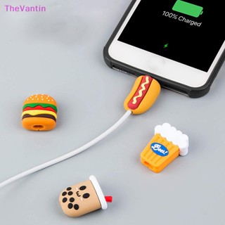 Thevantin Kawaii ตัวถนอมสายชาร์จ USB ลายการ์ตูนสัตว์น่ารัก