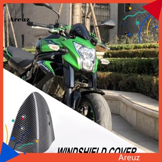 Are ฝาครอบกระจกหน้ารถจักรยานยนต์ คาร์บอน กันลม ทนทาน แบบเปลี่ยน สําหรับ Kawasaki ER6N 2012-2016