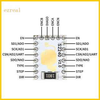 Ez TMC2240 สเต็ปมอเตอร์ไดรเวอร์ โลหะแข็ง 4 5V-36V แรงดันไฟฟ้าอินพุต