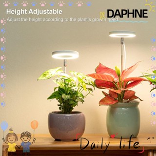 Daphne โคมไฟเร่งการเจริญเติบโตของพืชในร่ม หรี่แสงได้ ปรับได้ เปิด/ปิดอัตโนมัติ หมุนได้ 180 องศา เต็มสเปกตรัม LED บ้าน