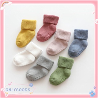 ONLY 0-3Year Newborn Cotton Floor Socks Anti-slip First Walkers Booties Infant Crib Shoes Boy Girl Comfort Soft Toddler Warm Baby Socks/Multicolor