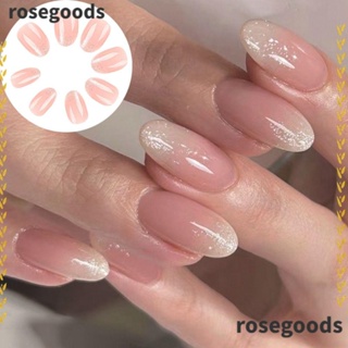 Rosegoods1 เล็บปลอม ถอดออกได้ DIY สไตล์ฝรั่งเศส