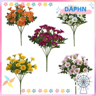 Daphs ดอกเดซี่ประดิษฐ์ ผ้าไหม หลากสี 21 หัว ขนาดเล็ก DIY สําหรับงานปาร์ตี้ 2 ชิ้น