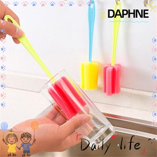 Daphne อุปกรณ์แปรงฟองน้ําพลาสติกสําหรับทําความสะอาดขวดนมเด็ก