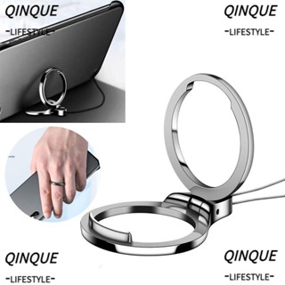 QINJUE Universal Finger Ring Lanyard For Mobile Phone Metal Stand Mobile Holder Accessories 2 in 1 360 Degree Ring Hang Rope Mobile Phone Straps/Multicolor