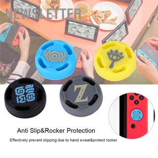 Newsletter Anti Slip เปลี่ยนจอยสติ๊กซิลิโคนฝาครอบ Thumb Grip สำหรับ Nintendo Switch/PS3/PS4