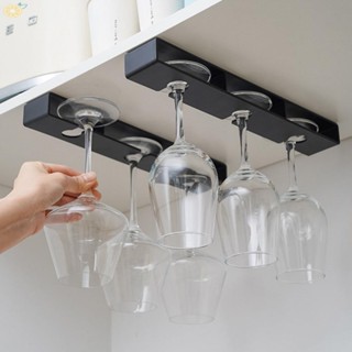 【VARSTR】Wine Glass Holder 3 Holes Bar Tools Kitchen Organizer Stemware Storage