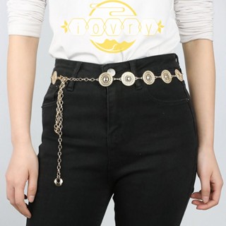 Ivory สายโซ่โลหะ คล้องเอว สไตล์พังก์ เรียบง่าย เครื่องประดับ สําหรับผู้หญิง