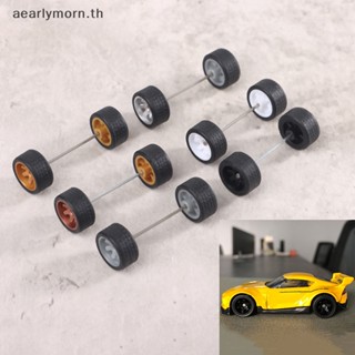 Aa อะไหล่ล้อยางรถแข่ง พร้อมแกนล้อ 1:64 DIY 1 ชุด TH