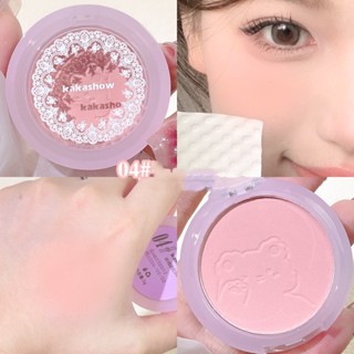 【พร้อมส่ง】Kakashow อายแชโดว์ บลัชออน เนื้อกํามะหยี่ กันน้ํา 9 สี