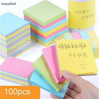 Maud สติกเกอร์กระดาษโน้ต ทรงสี่เหลี่ยม 5 สี 100 หน้า สําหรับสํานักงาน EN