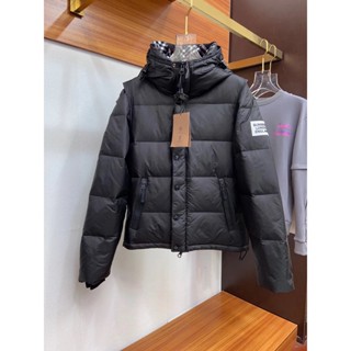 Burberry/burberry 20FW Zhou Dongyu เสื้อแจ็กเก็ต มีฮู้ด แขนถอดออกได้ สําหรับผู้ชาย ผู้หญิง