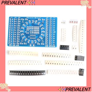 Preva บอร์ด PCB เชื่อมบัดกรีไฟฟ้า แบบพกพา สีฟ้า สําหรับฝึกเชื่อม 5 ชิ้น