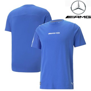 เสื้อกีฬาแขนสั้น ลายทีมแข่งขัน F1 Mercedes AMG Petronas F1 เหมาะกับฤดูร้อน สําหรับผู้ชาย และผู้หญิง 2023