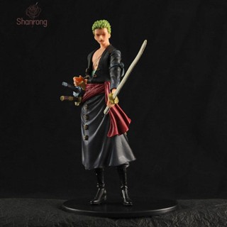 Shanrong เลโก้วันพีช โมเดลอนิเมะ โมเดลวันพีชแท้ ฟิกเกอร์อนิเมะ โมเดลวันพีช Roronoa Zoro โมเดลตุ๊กตาฟิกเกอร์ PVC อนิเมะญี่ปุ่น ขนาดเล็ก ของเล่น ของสะสม ของตกแต่ง