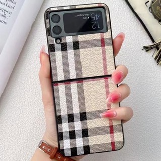 Seclassic เคสโทรศัพท์มือถือหนัง ฝาพับ ลายสก๊อต กันกระแทก พร้อมแหวนขาตั้ง หรูหรา สําหรับ Samsung GalaxyZ Flip3 Z Flip