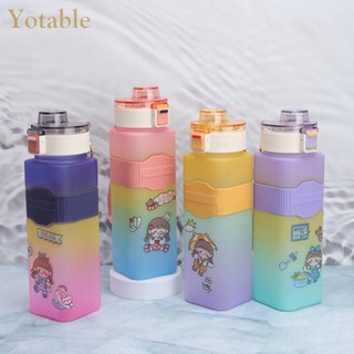 [Yotable.th] ถ้วยน้ําชา ลายการ์ตูน ไร้ BPA พร้อมเชือก ขนาด 700 มล. สําหรับเด็กผู้ชาย และเด็กผู้หญิง