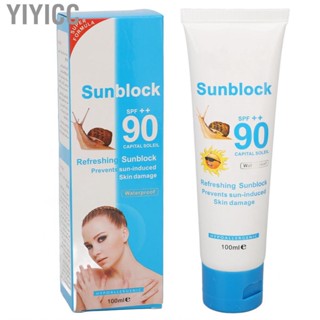 Yiyicc Sunscreen Lotion  UV Protection 100ml Body Sunblock Professional Moisturizing for Beach Party Shopping