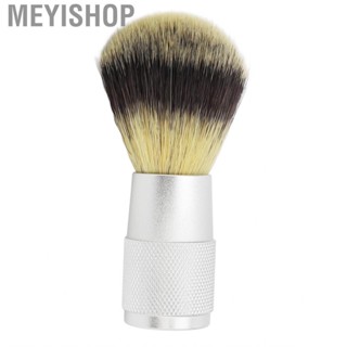 Meyishop Shave Brush Hair Professional Aluminum Alloy Handle for Travel