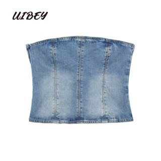 Uibey เสื้อกั๊กแฟชั่น รัดรูป สไตล์คาวบอย อเนกประสงค์ 8678