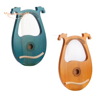 Lyre Harp เครื่องดนตรีไม้ 16 สาย พร้อมประแจจูนเสียง