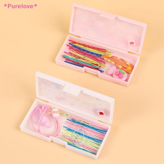 Purelove&gt; ใหม่ กล่องเก็บเครื่องสําอาง ผ้าฝ้าย ลายการ์ตูน Hello Kitty My Melody น่ารัก กันน้ํา แบบพกพา