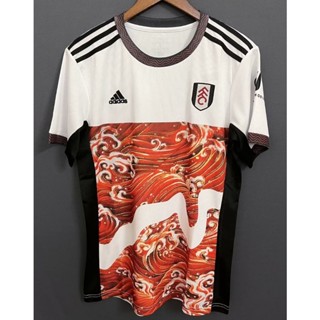 เสื้อกีฬาแขนสั้น ลายทีมชาติฟุตบอล Fulham White Jersey S-XXL 23-24 ชุดเหย้า สําหรับผู้ชาย