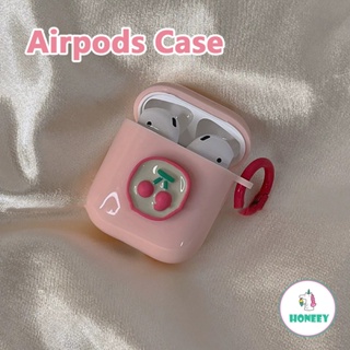 เคสหูฟังซิลิโคน ลายเชอร์รี่น่ารัก สไตล์เกาหลี สําหรับ Apple AirPods Pro 2 3rd AirPods 2