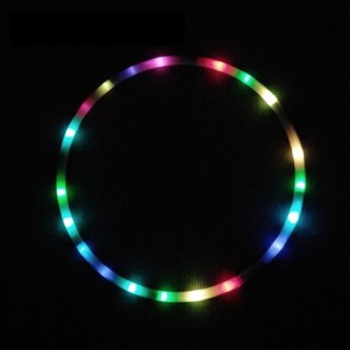 LED 8 Sections Glow Sport Hoop Multicolor Hoop Kids Adult Loose Weight Toy