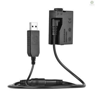 [XS] Andoer DR-E8 แบตเตอรี่ดัมมี่ พร้อมสายอะแดปเตอร์พาวเวอร์แบงค์ DC USB แบบเปลี่ยน สําหรับกล้อง DSLR LP-E8 EOS 550D 600D 650D 700D