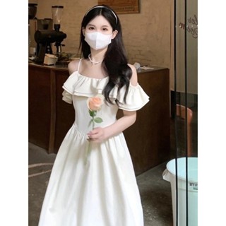 Vc - Midi Dress ชุดเดรส สไตล์วินเทจ 2019 สไตล์เกาหลี Sabrina