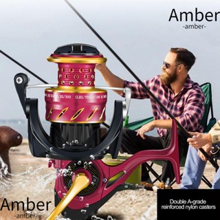 Amber รอกตกปลาทะเล สเตนเลส ทนทาน สีแดง