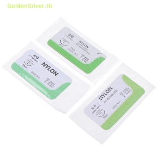 Goldensilver ด้ายไนล่อน 2.0 3.0 4.0 สําหรับฝึกผ่าตัด 12 ชิ้น