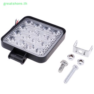 Greatshore ไฟสปอตไลท์ LED 48W 12V 24V ทรงสี่เหลี่ยม ขนาด 4 นิ้ว สําหรับรถบรรทุก รถออฟโร้ด
   Th