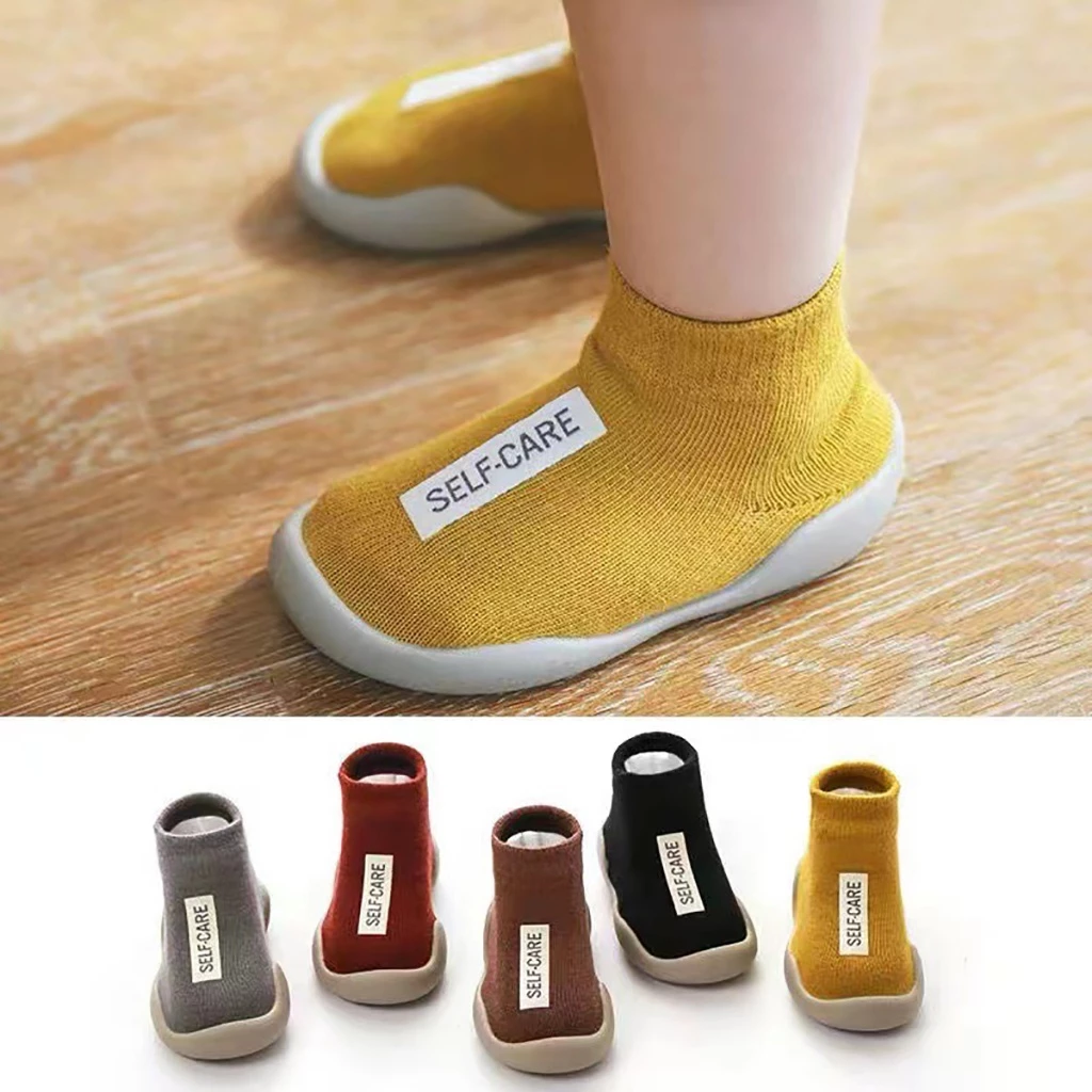 ใหม่ รองเท้าเด็กหัดเดินข้อสั้น รองเท้าเด็ก นุ่ม พื้นยาง กันลื่น Size 11-14 cm