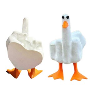 Duck You Resin Duck Figurine Ornament Little Duck Figurine  Yard Art Decor