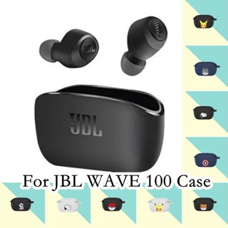 【คุณภาพสูง】เคสหูฟัง แบบนิ่ม กันกระแทก ลายการ์ตูน สําหรับ JBL Wave 100 JBL Wave 100 TWS