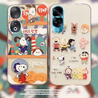 พร้อมส่ง ใหม่ เคสโทรศัพท์มือถือ ซิลิโคนนิ่ม ใส ลายสนูปปี้ เทเลทับบี้ เทเลทับบี้ ตลก สําหรับ Honor90 Honor 70 90 Lite 5G 2023 Honor 90 Lite